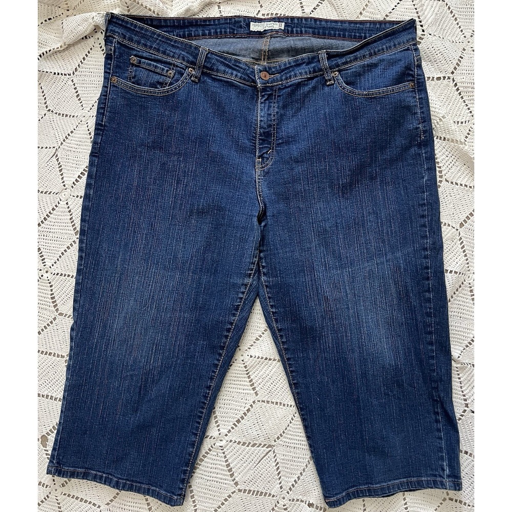 Levi's 512 Perfectly Shaping Cropped Jeans Womens 24W Stretch‎ Blue Comfortable